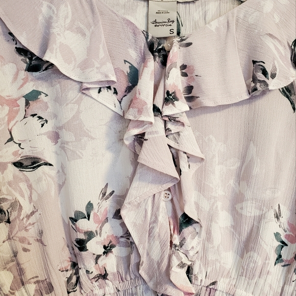 American Rag Cie Winter Blooms Blouse - Picture 5 of 14